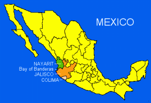 Colima, Mexico. Right under Jalisco.